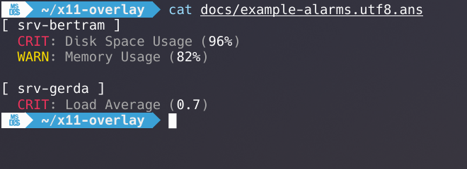 example console command